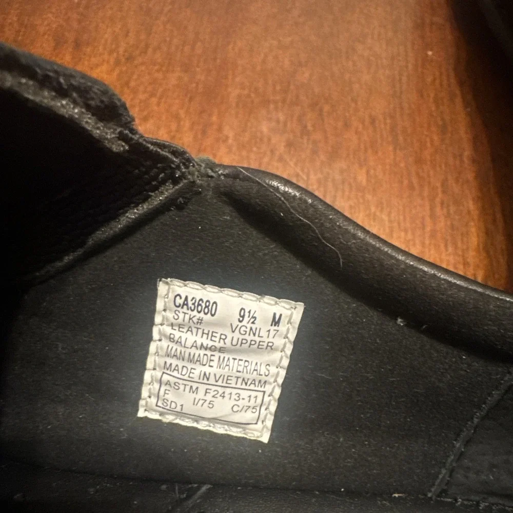 NIB Carolina CA3680 Men's Black Slip-On Work Shoes‎ 9.5M ASTM Safety Toe